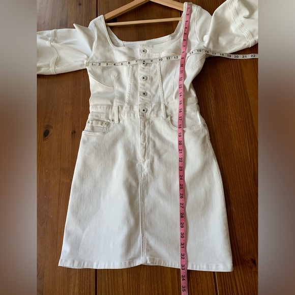 JONATHAN SIMKHAI STANDARD Poppy Puff-Sleeve Denim Mini Dress - Picture 12 of 13